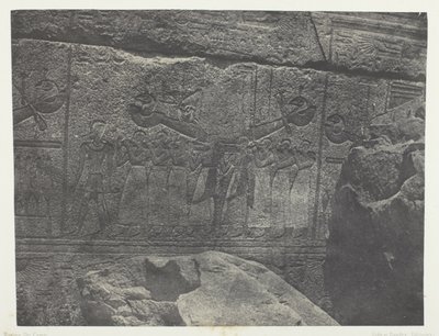 Palácio de Karnak, Esculturas Exteriores do Santuário de Granito; Tebas de Maxime Du Camp
