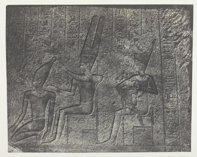 Palácio de Karnak, Esculturas Exteriores do Santuário de Granito; Tebas de Maxime Du Camp