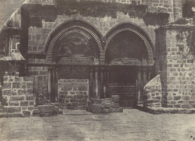 Palestina. Jerusalém. Arcos inferiores da Igreja do Santo Sepulcro de Maxime Du Camp