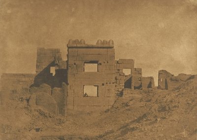 Pavilhão ou Gynecae de Rhameses-Meiamoun, em Medinet-habou, 1849-50. de Maxime Du Camp