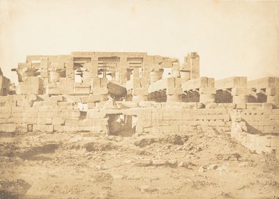 Porta Sul do Hall do Hypostyle do Palácio de Karnac Thebes, 1849-50. de Maxime Du Camp