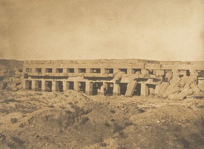 Promenade of Thutmes III - Últimas galerias do Karnac Palace Thebes, 1849-50. de Maxime Du Camp