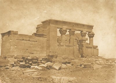 Pronaos do Templo de Déboude Parembole, 10 de abril de 1850. de Maxime Du Camp