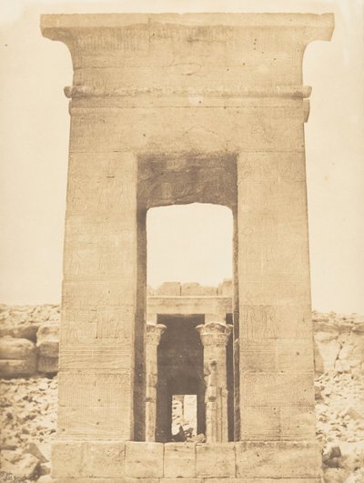 Propylon do Templo de Dandour Trópico de Câncer, abril de 1850. de Maxime Du Camp