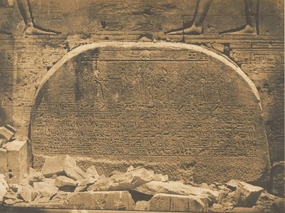Proseyneme selado na segunda torre do Templo de Ísis, Philae, 15 de abril de 1850. de Maxime Du Camp