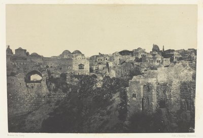Bairro Ocidental, Jerusalém; Palestina de Maxime Du Camp