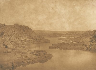 Saída da primeira Catarata do lado da S.E., 1849-50. de Maxime Du Camp