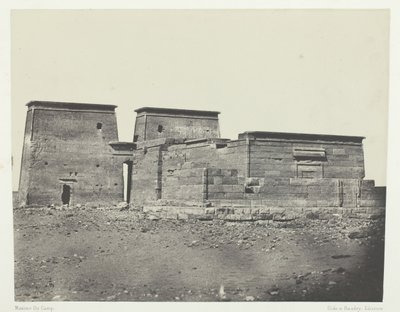 Templo de Dakkeh Antiga Pselcis, Núbia, 184951, impresso em 1852. de Maxime Du Camp