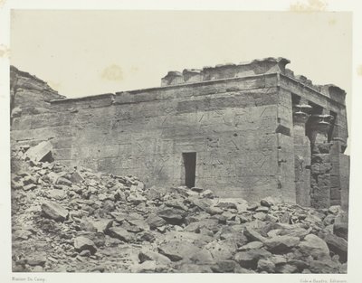 Templo de Dandur Ancient Tantur, dedicado à Tríade Osíris-Isis-Horus, Núbia, 184951. de Maxime Du Camp