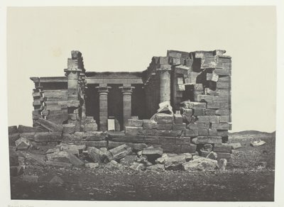 Maharakkah Temple Sycaminos Of The Greeks, Nubia, 184951, impresso em 1852. de Maxime Du Camp