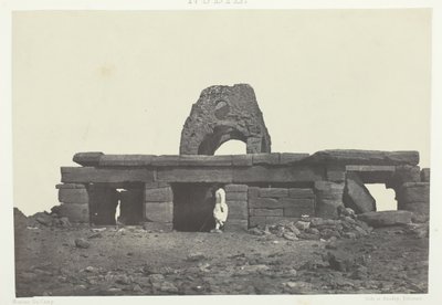 Templo de Amada, Núbia, 184951, impresso em 1852. de Maxime Du Camp