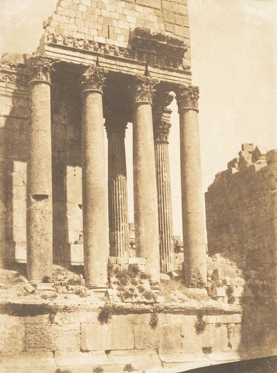Templo de Júpiter, em Baâlbek Héliopolis, 15 de setembro de 1850. de Maxime Du Camp