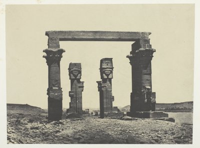 Templo de Kardassy, ​​Núbia de Maxime Du Camp