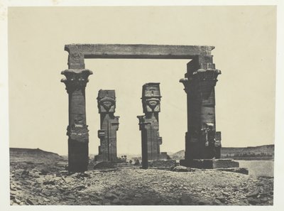 Templo de Kardassy, Núbia, 184951, impresso em 1852. de Maxime Du Camp