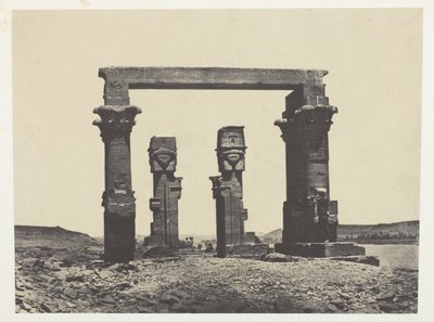 Templo de Kardassy, ​​Núbia de Maxime Du Camp