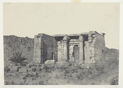 Templo de Tafeh (antiga Taphis), Núbia de Maxime Du Camp
