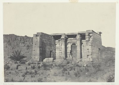 Templo de Tafeh Antigo Taphis, Núbia, 184951, impresso em 1852. de Maxime Du Camp