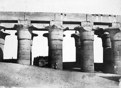 Ruínas do templo, Egito, 1852. de Maxime Du Camp
