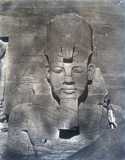 A estátua colossal de Ramsés II, 1852 de Maxime Du Camp
