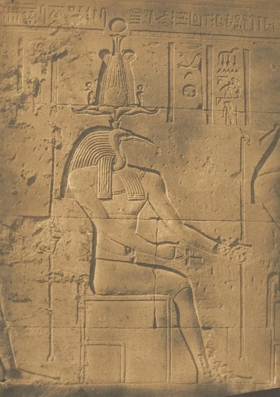 Thoth Ibiocephalus Deus das Cartas para Philae, abril de 1850. de Maxime Du Camp