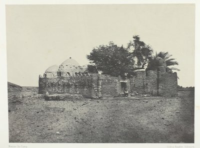 Túmulo de Cidi-Abdellah-el-Marabout, Alto Egito, 184951, impresso em 1852. de Maxime Du Camp