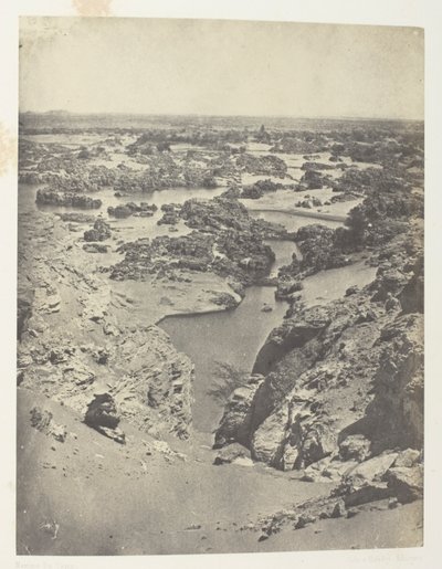Vue Cavalière De La Seconde Cataracte; Nubie, chapa 111 do álbum "Egypte, Nubie, Palestine et Syrie" (1852) de Maxime Du Camp
