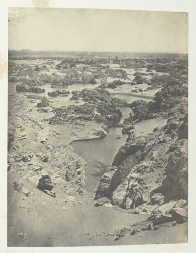 Cavalier View Of The Second Cataract, Nubia, 184951, impresso em 1852. de Maxime Du Camp