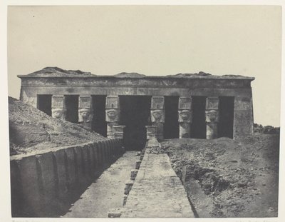 Vista Geral, Grande Templo de Dendera (Teutyres), Alto Egito de Maxime Du Camp