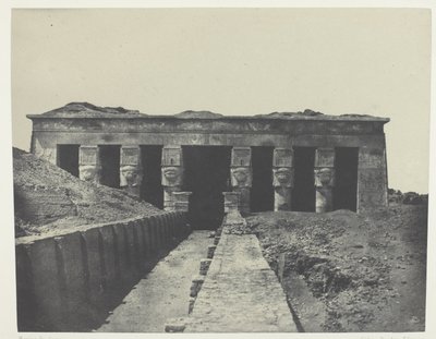 Vista Geral, Grande Templo de Dendera (Teutyres), Alto Egito de Maxime Du Camp