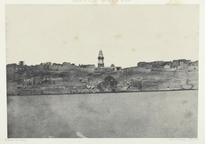 Vista geral de Esneh, Alto Egito, 184951, impresso em 1852. de Maxime Du Camp