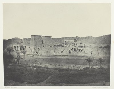 Vista da ilha de Beghé, Oeste, Philoe; Núbia, chapa 68 do álbum "Egypte, Nubie, Palestine et Syrie" (1852) de Maxime Du Camp