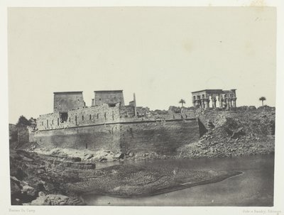 Vista vista do ângulo sudoeste, Filo; Núbia, chapa 69 do álbum "Egypte, Nubie, Palestine et Syrie" (1852) de Maxime Du Camp