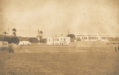 Vista do Syout - Palácio de Pasha, 1850. de Maxime Du Camp