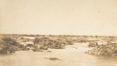 Vista das corredeiras da Segunda Catarata, março de 1850. de Maxime Du Camp