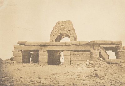 Vista do Templo da Amada - Cúpula Arruinada de uma Igreja Copta, 2 de Abril de 1850. de Maxime Du Camp