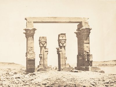 Vista do Templo de Kardassy, 9 de Abril de 1850. de Maxime Du Camp