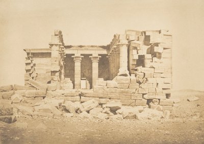 Vista do Templo Maharakka Hiera-Sycaminos, 5 de Abril de 1850. de Maxime Du Camp