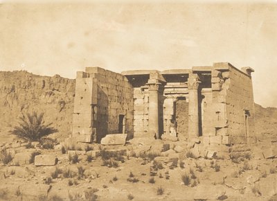 Vista do Templo de Tafah Taphis, 9 de abril de 1850. de Maxime Du Camp