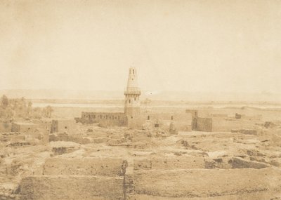 Vista da Aldeia de Edfu, 1849-50. de Maxime Du Camp