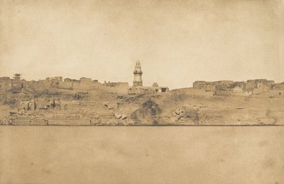 Vista geral do Esné No. 2, seção do meio, 1849-50. de Maxime Du Camp