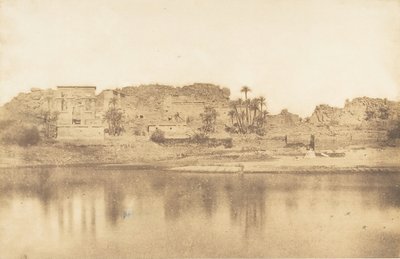 Vista geral da ilha de Philae, tirada do leste, 1849-50. de Maxime Du Camp