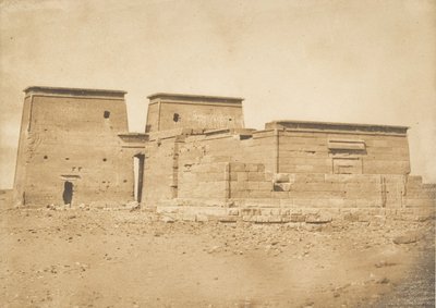 Vista geral do Templo de Dakkeh Pselcis, tomado do norte, 5 de abril de 1850. de Maxime Du Camp