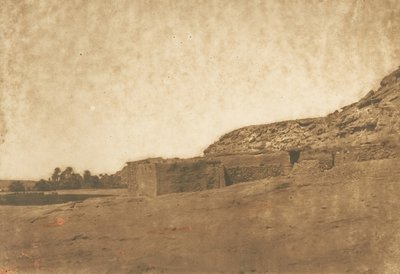 Vista tirada no Village of Abu-hor Tropic of Cancer, abril de 1850. de Maxime Du Camp