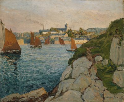 Douarnenez em Sunshine, 1897. de Maxime Emile Louis Maufra