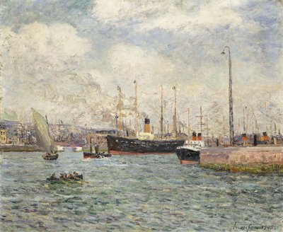 Le Port du Havre, 1905 de Maxime Emile Louis Maufra
