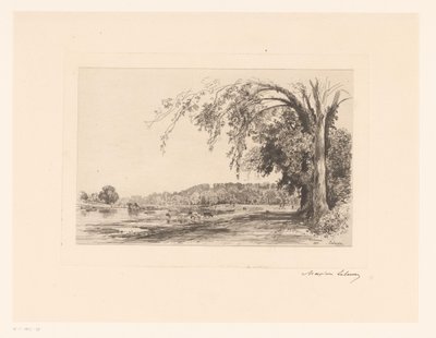 Vista de Richmond Richmond (título no objeto) de Maxime François Antoine Lalanne (signed by artist)