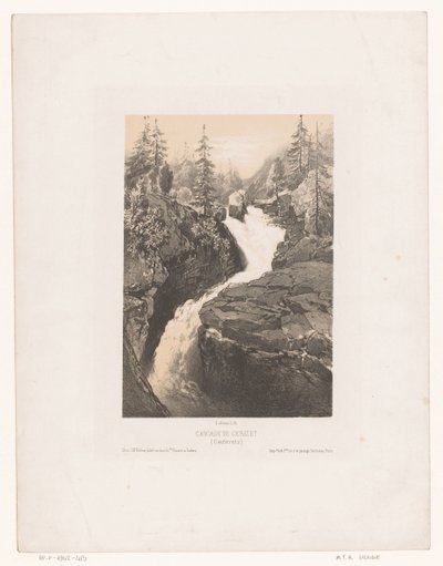 Vista da queda de água de Cerisey perto de Cauterets
Cascade de Cerizet (Cauteretz) (título sobre o objecto) de Maxime François Antoine Lalanne
