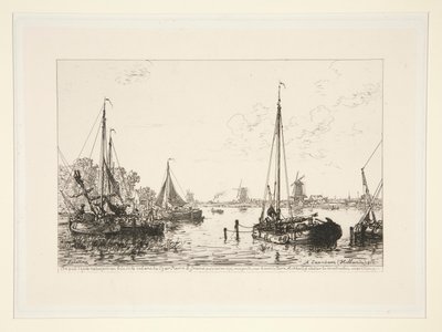 A Zaandam, Hollande (Em Zaandam, Holanda) de Maxime Lalanne