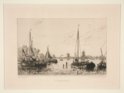 A Zaandam, Hollande (Em Zaandam, Holanda) de Maxime Lalanne