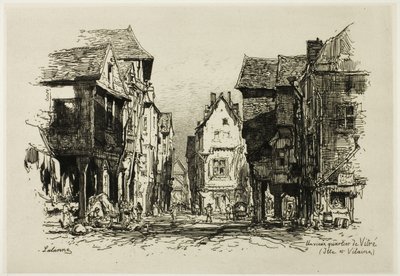 Um bairro antigo de Vitre, Ille-et-Vilaine de Maxime Lalanne